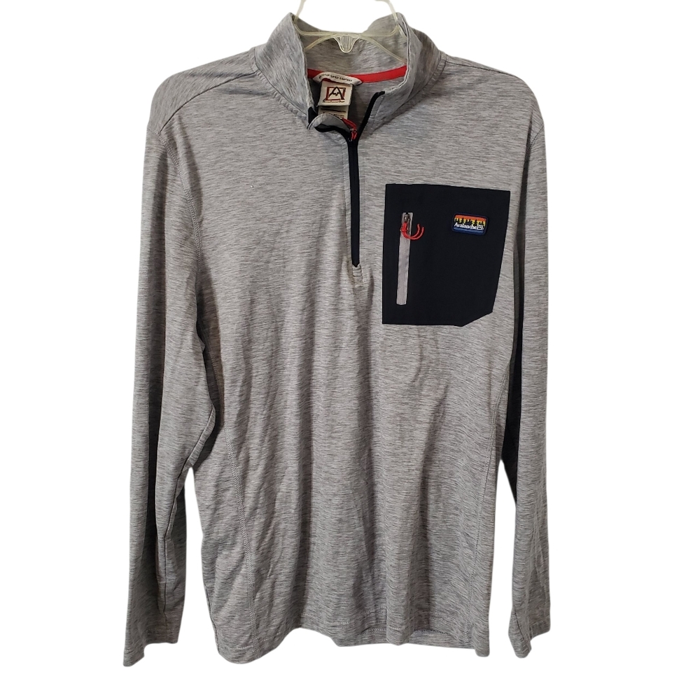 Avalanche Men's‎ 1/4 Zip Fleece Pullover Sweatshirt Size Large Gray